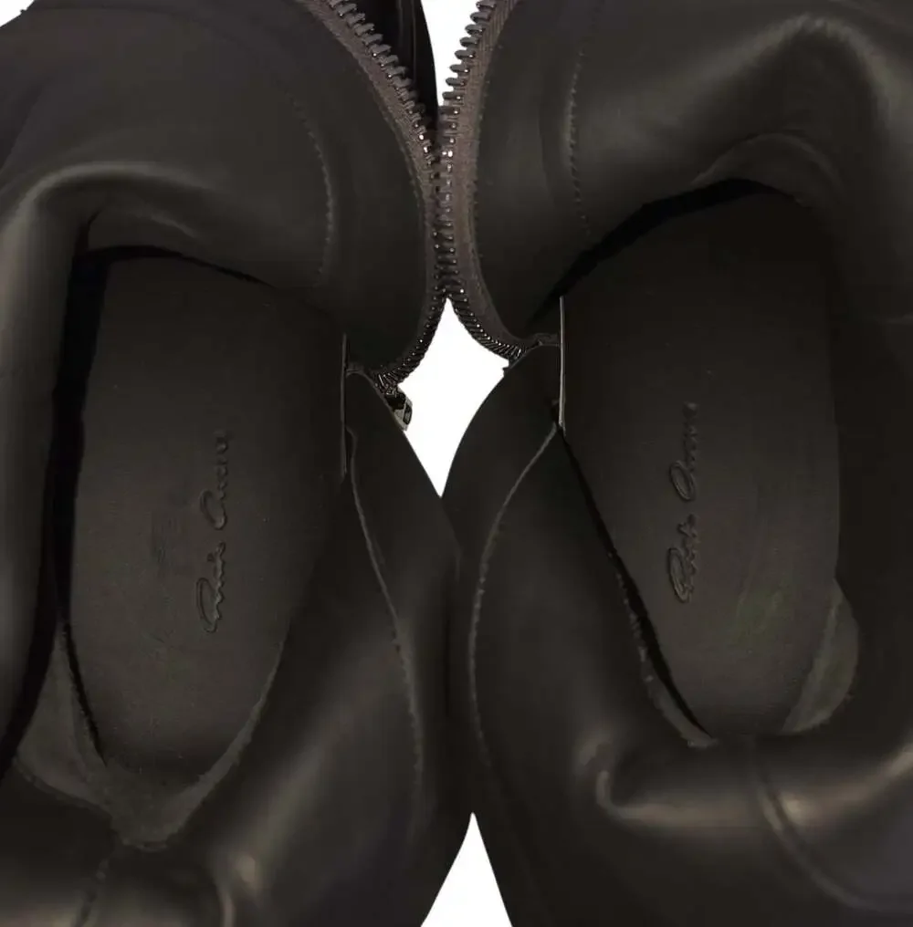 Rick Owens Geth Army Boots US 8 EU 41 Mens Black Leather $1935